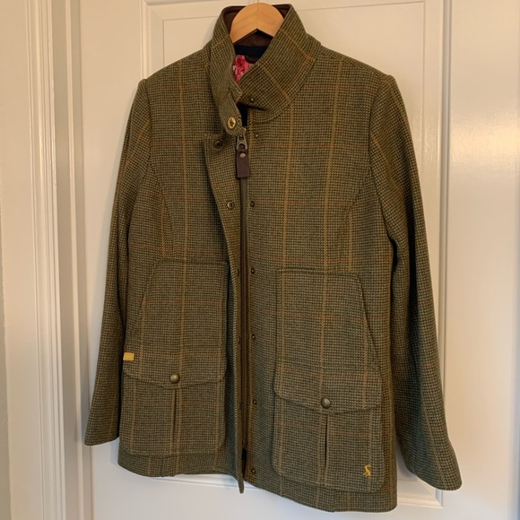 Joules Women's Fieldcoat Tweed Coat - Picture 11 of 16